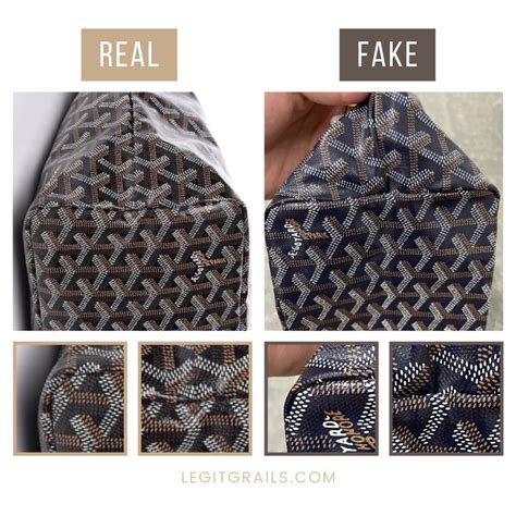 how to differentiate real and fake goyard|authentic goyard handbags.